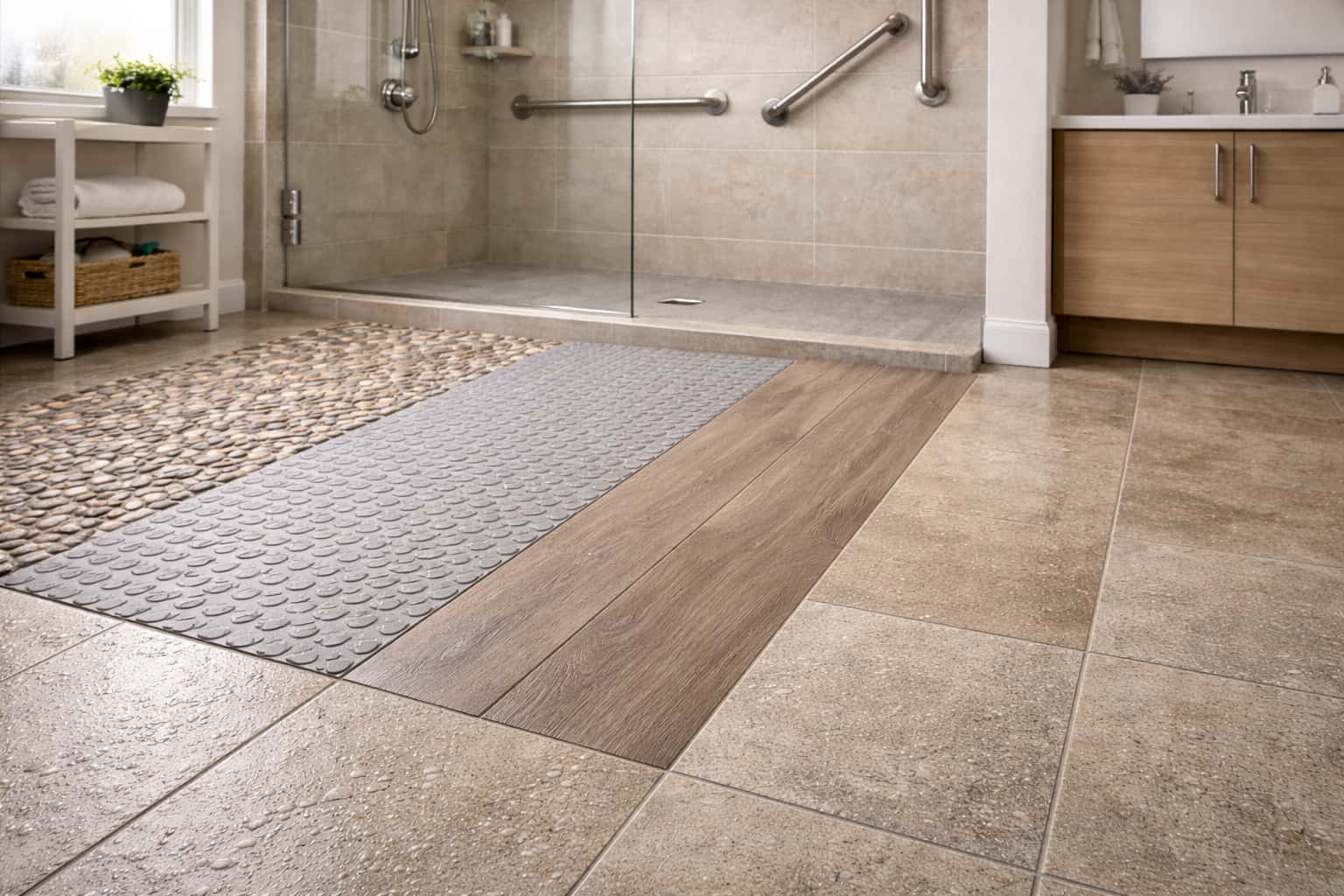 Quel revêtement choisir pour éviter les chutes dans une salle de bain ?