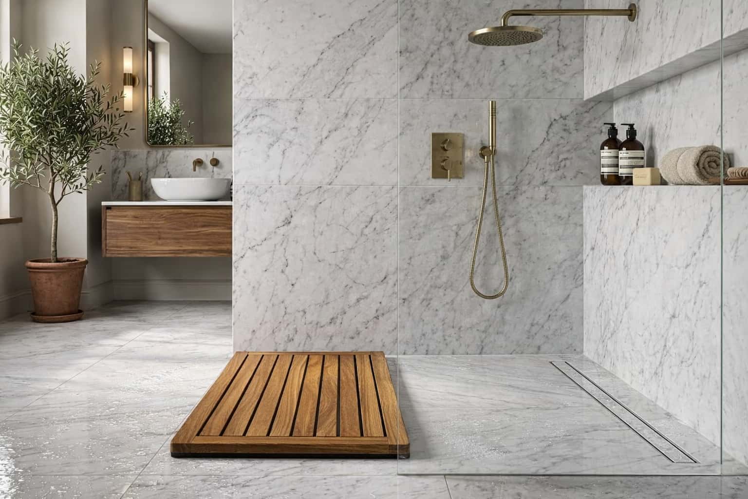 Quel tapis pour douche italienne antidérapant choisir ? Image