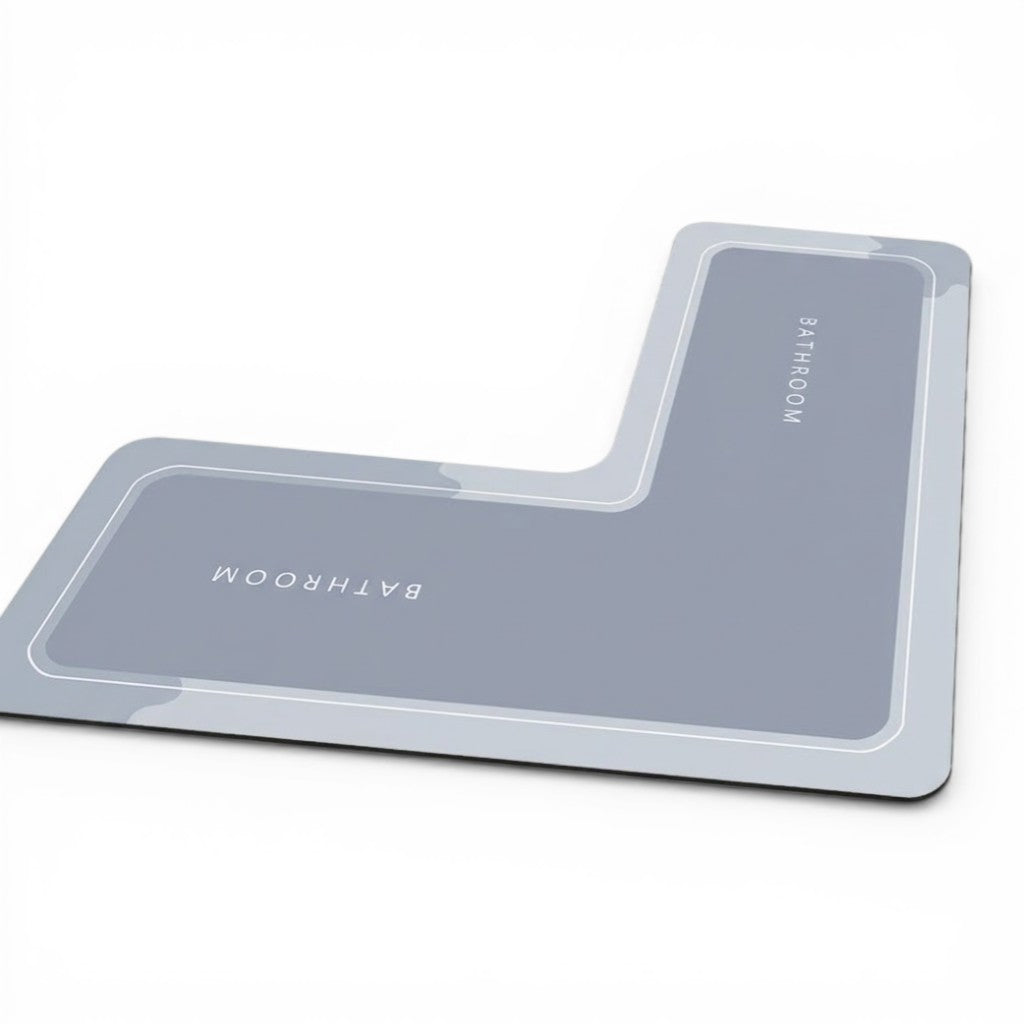 tapis de bain angle droit