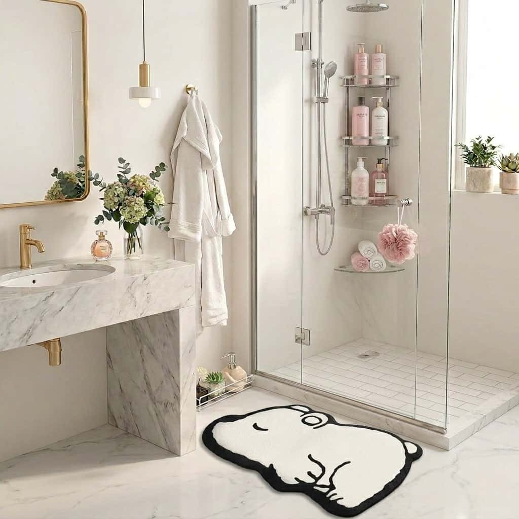 tapis de sortie de douche antidérapant