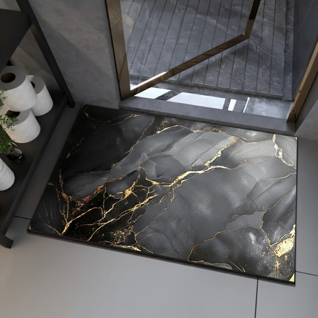 tapis de salle de bain design