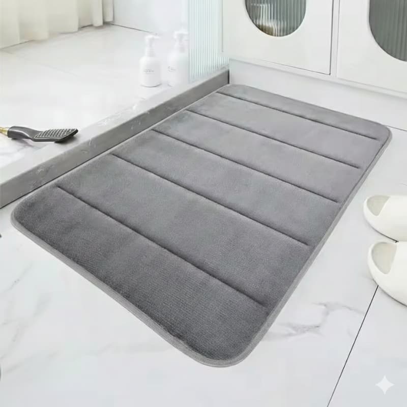 tapis de bain gris