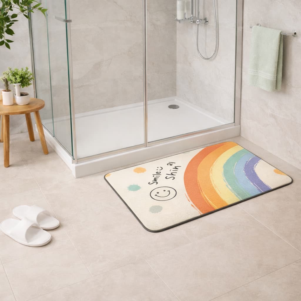 Tapis de Bain Ultra Absorbant – Séchage Rapide et Confort